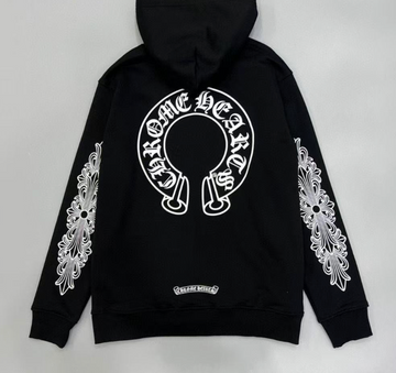 Chrome Hearts Zip-Up Hoodie - Black