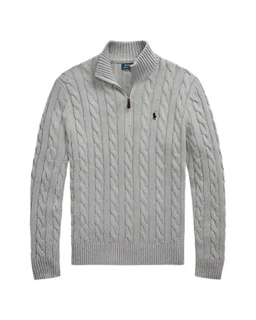 Ralph lauren cable knit quarter zip